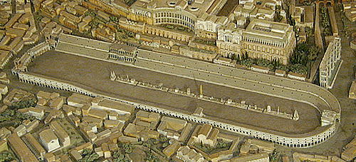 model of
 Circus Maximus