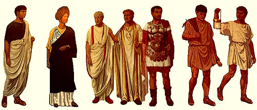 roman togas and tunics