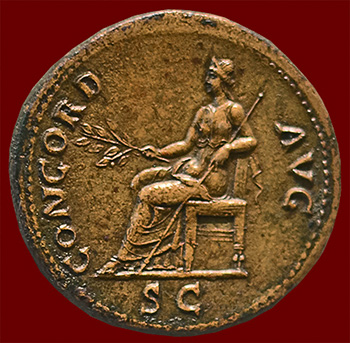 coin of Galba with Concordia