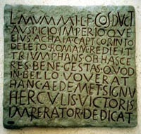 Latin inscription