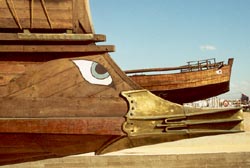 Olympias. reconstruction of a Greek trireme warship, Athens.