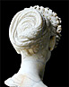 bust of woman with Flavian hairstyle